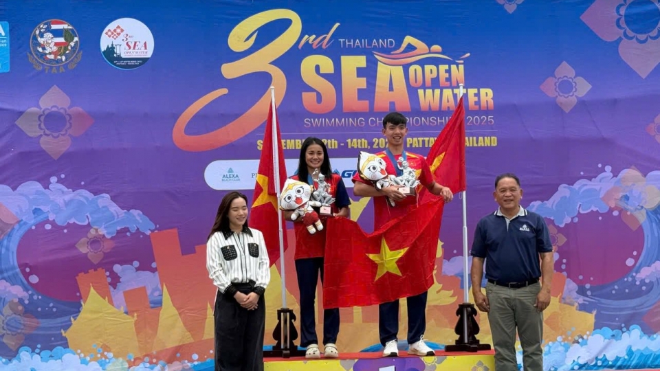 5 golds for Vietnam at SEA Open Water Swimming Championships 2025